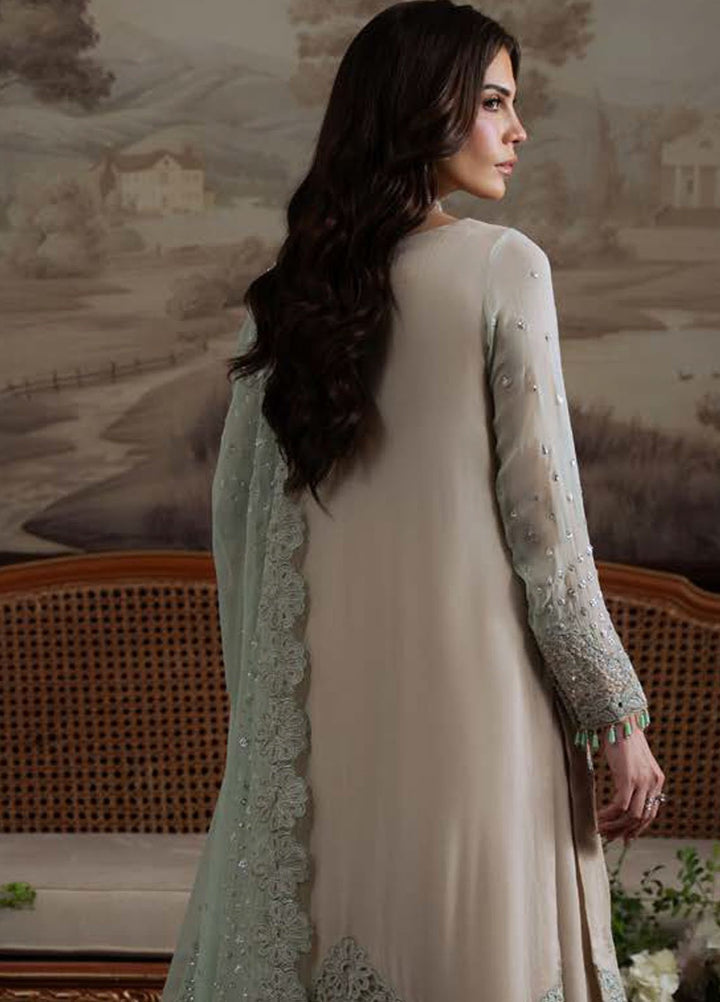 Nureh Embroidered Chiffon Suits Unstitched 4 Piece Suit NU25ELU NEL-73 - Luxury Collection