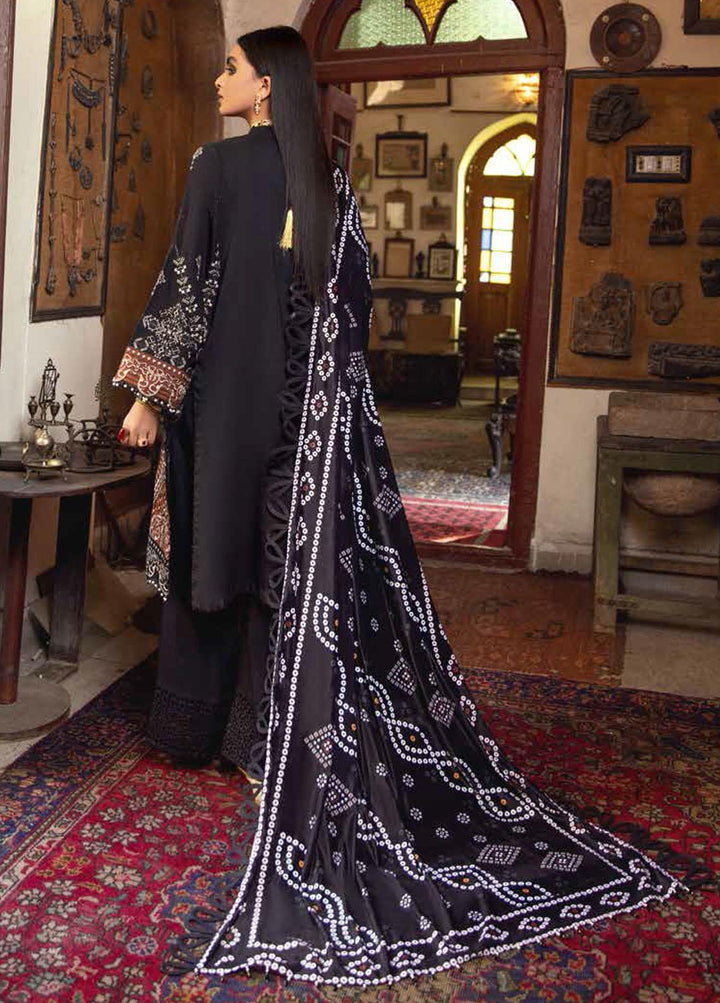 Nureh Embroidered Leather Peach Suits Unstitched 3 Piece NU21LT NE-21 - Winter Collection
