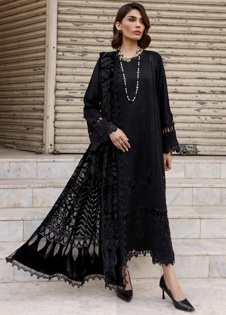 Nureh Embroidered Leather Peach Suit Unstitched 3 Piece NE - 123 - Winter Collection