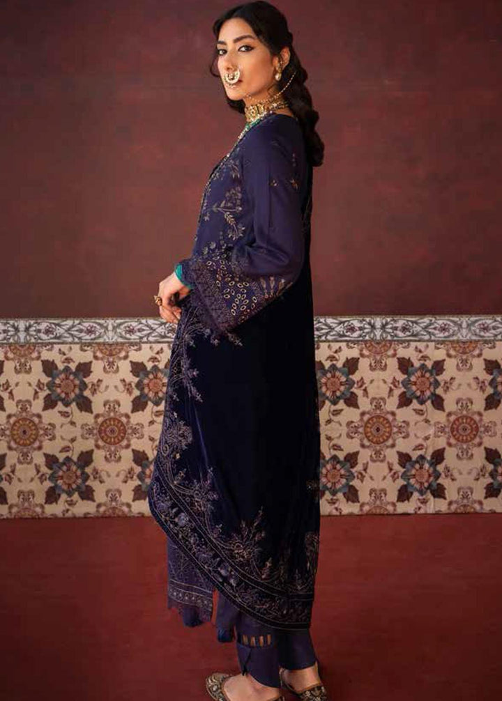 Nureh Embroidered Leather Peach Suits Unstitched 3 Piece NU22W NEP-19 - Winter Collection