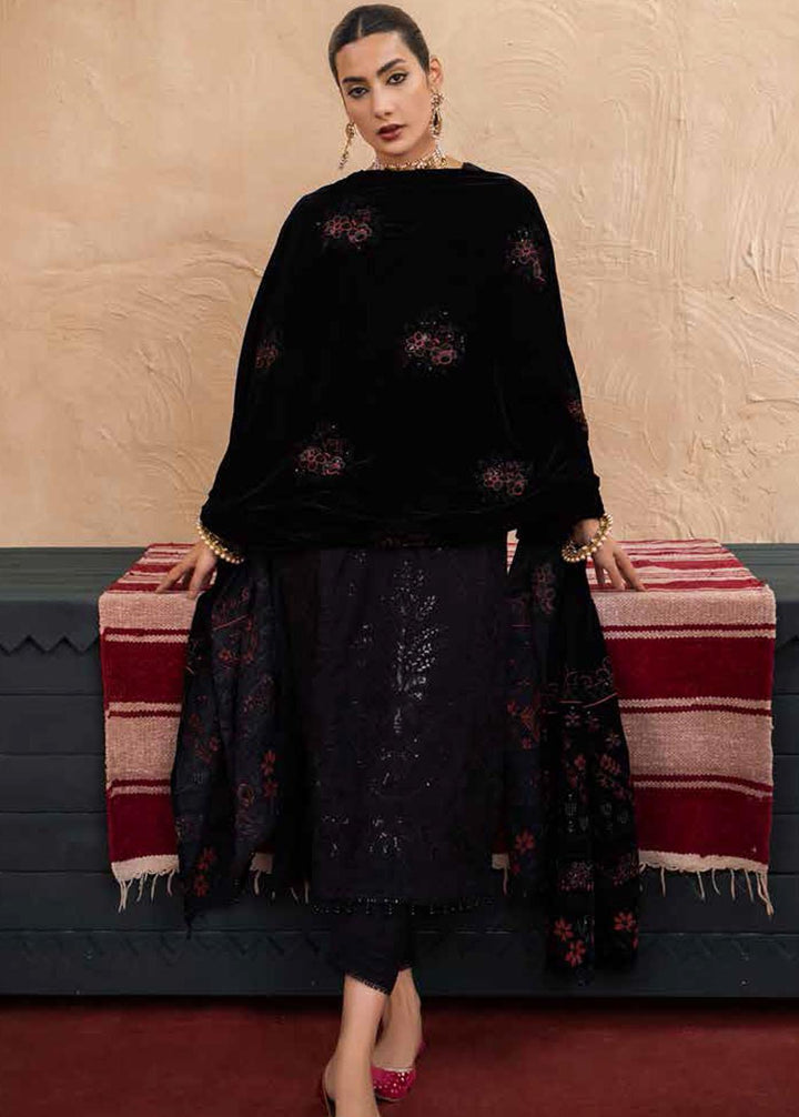 Nureh Embroidered Leather Peach Suits Unstitched 3 Piece NU22W NEP-23 - Winter Collection