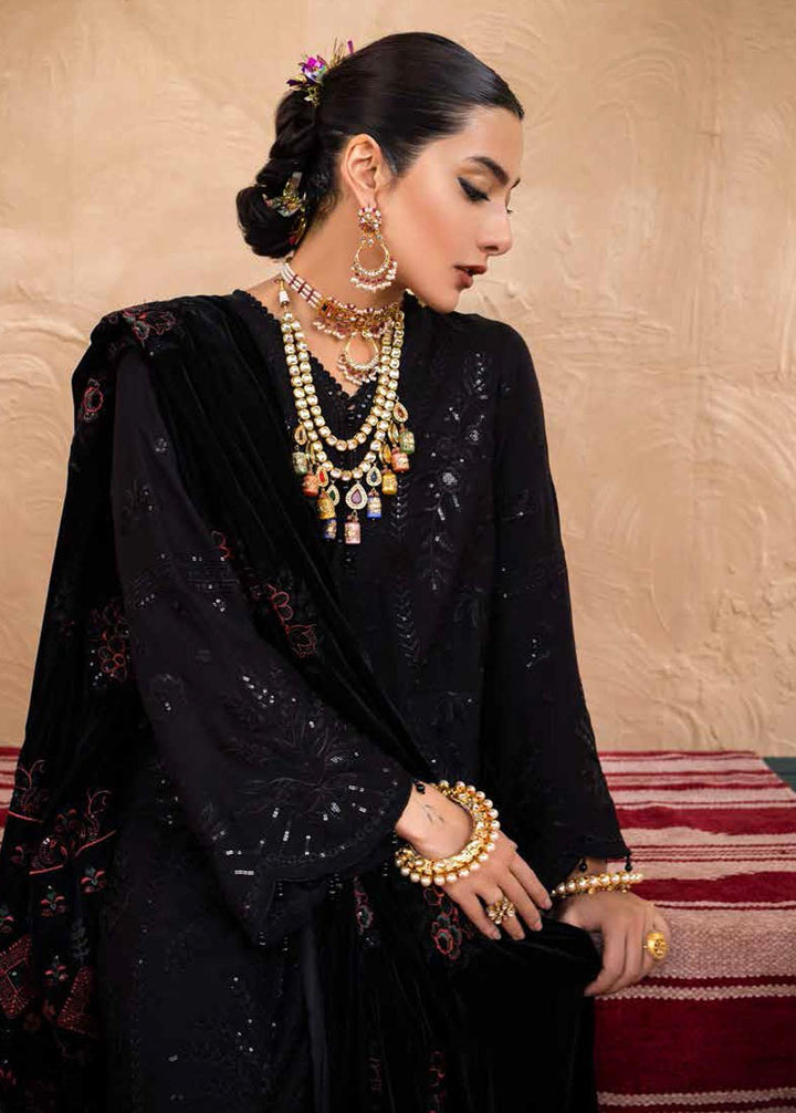 Nureh Embroidered Leather Peach Suits Unstitched 3 Piece NU22W NEP-23 - Winter Collection