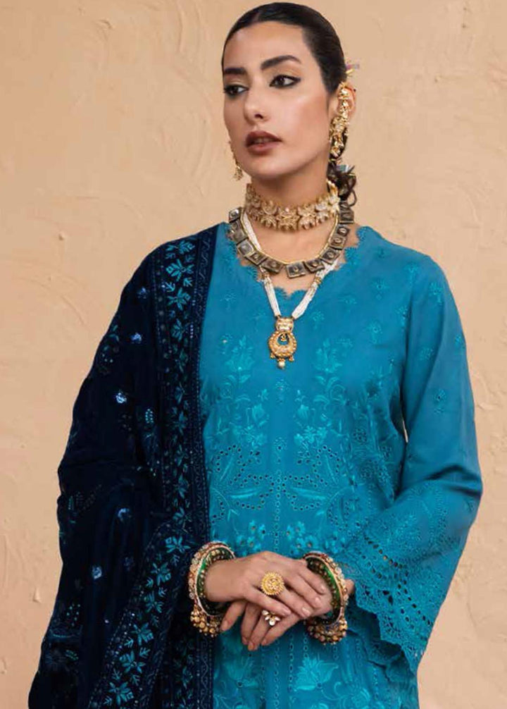 Nureh Embroidered Leather Peach Suits Unstitched 3 Piece NU22W NEP-24 - Winter Collection