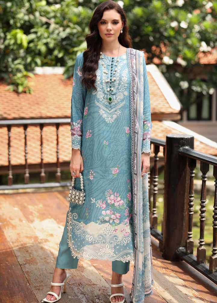 Nureh Embroidered Linen Suits Unstitched 3 Piece NU25DU DD-17 - Winter Collection