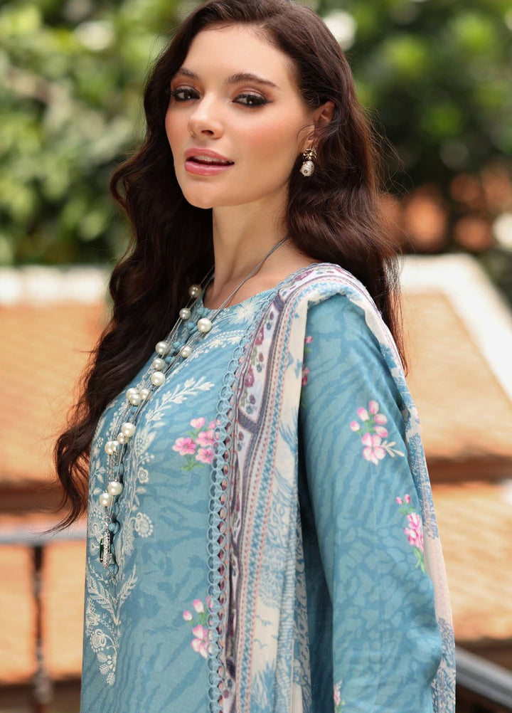 Nureh Embroidered Linen Suits Unstitched 3 Piece NU25DU DD-17 - Winter Collection