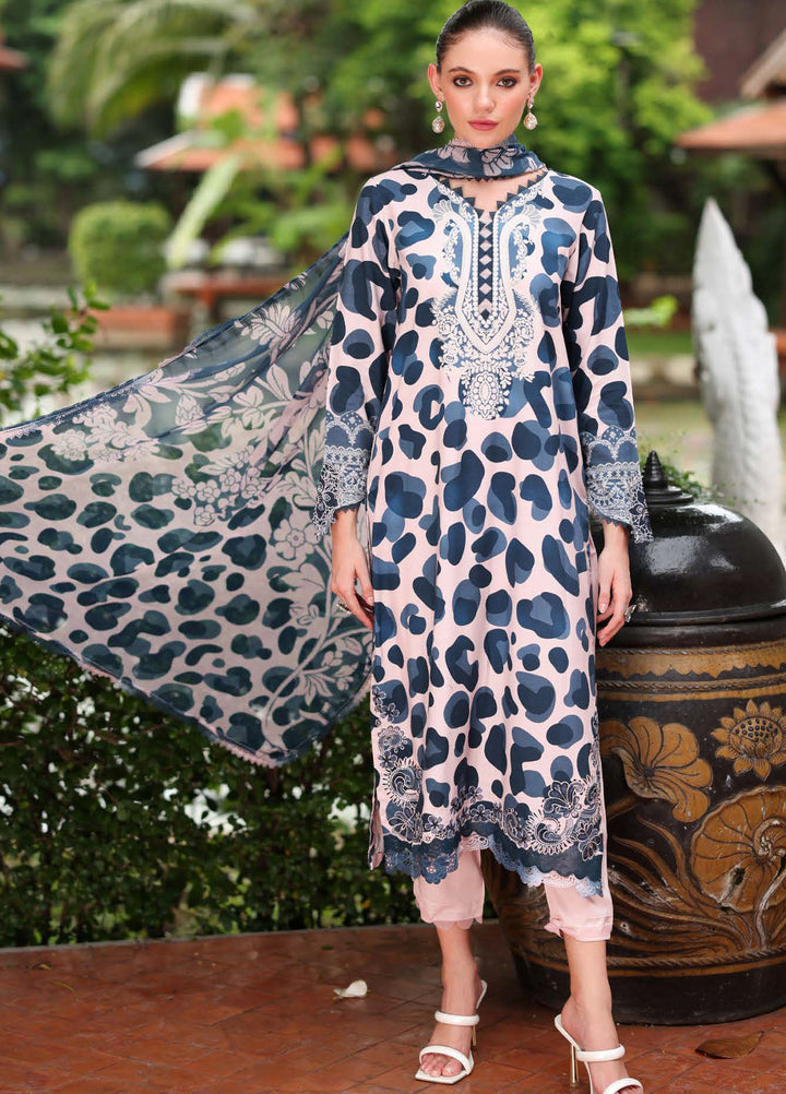Nureh Embroidered Linen Suits Unstitched 3 Piece NU25DU DD-19 - Winter Collection