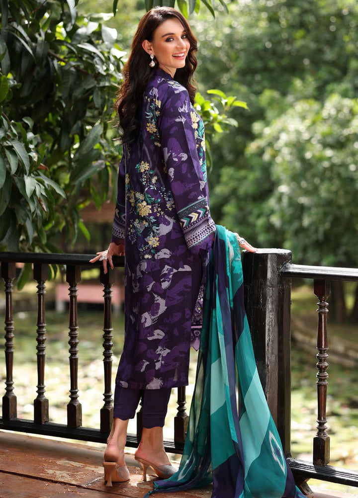 Nureh Embroidered Linen Suits Unstitched 3 Piece NU25DU DD-21 - Winter Collection