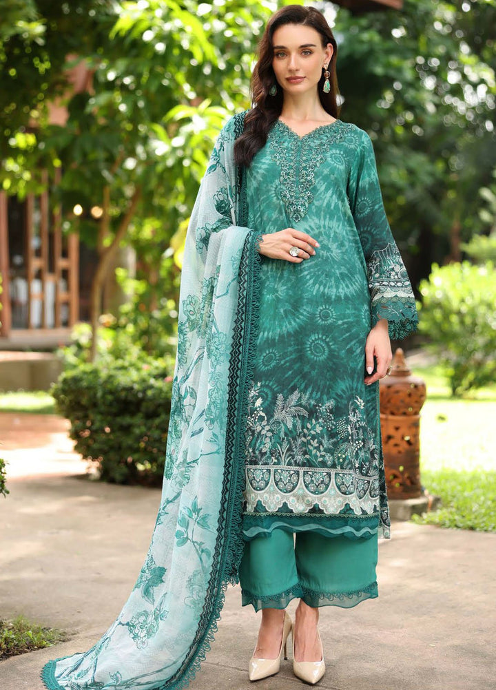 Nureh Embroidered Linen Suits Unstitched 3 Piece NU25DU DD-22 - Winter Collection