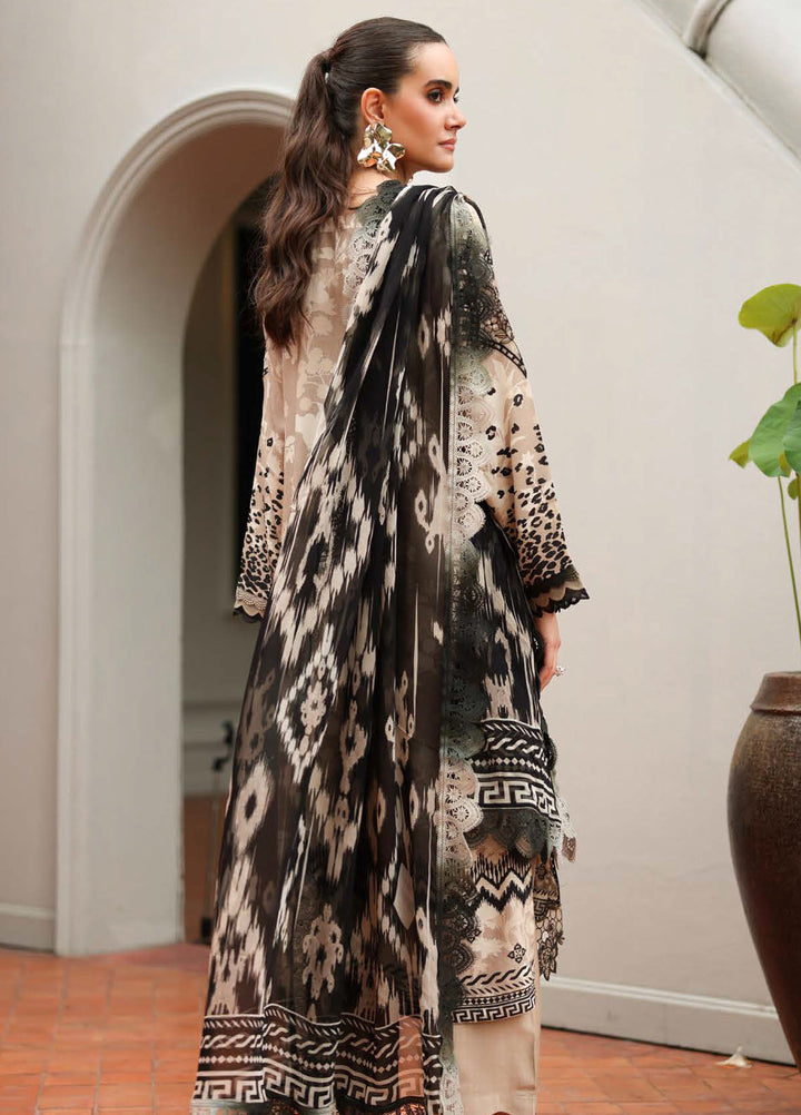 Nureh Embroidered Linen Suits Unstitched 3 Piece NU25DU DD-23 - Winter Collection