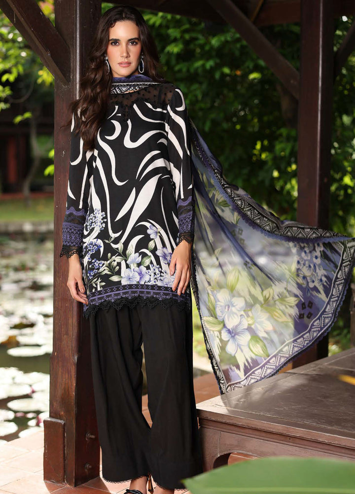 Nureh Embroidered Linen Suits Unstitched 3 Piece NU25DU DD-24 - Winter Collection