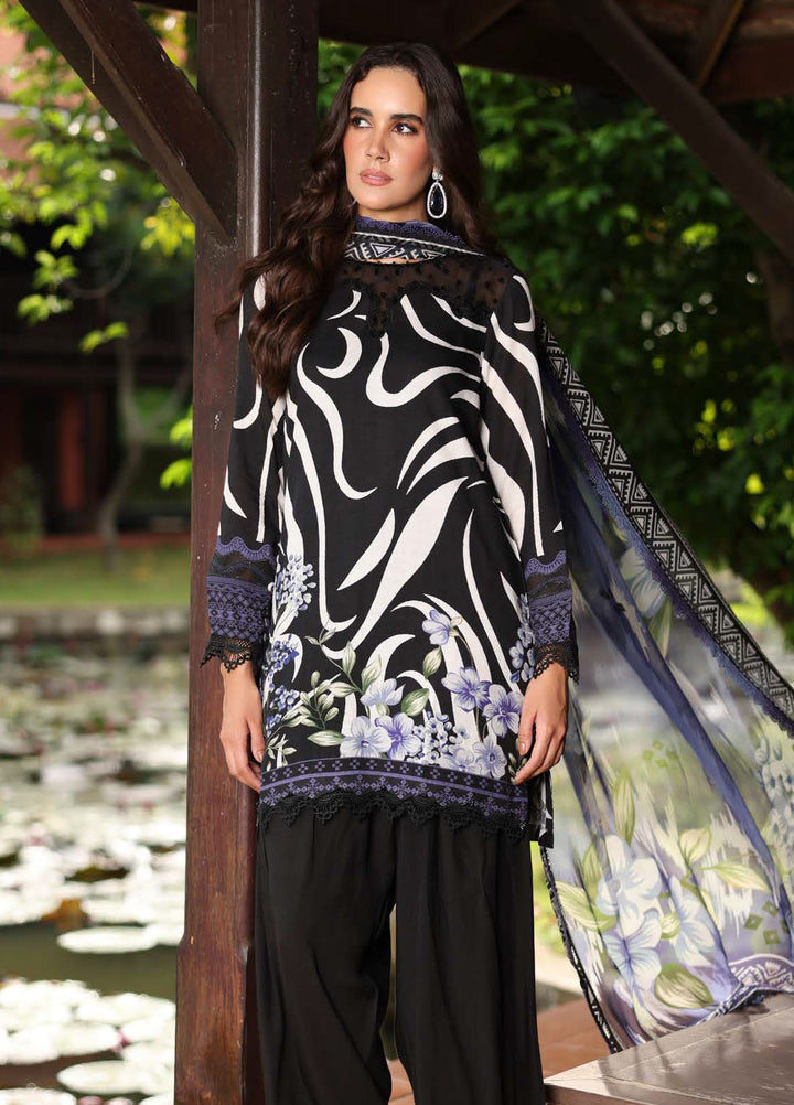 Nureh Embroidered Linen Suits Unstitched 3 Piece NU25DU DD-24 - Winter Collection