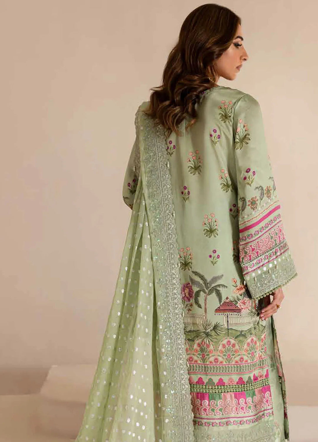 Nureh Embroidered Silk Suits Unstitched 3 Piece NU24TS S-13 - Winter Collection