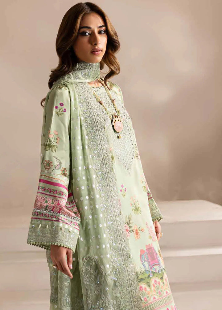 Nureh Embroidered Silk Suits Unstitched 3 Piece NU24TS S-13 - Winter Collection