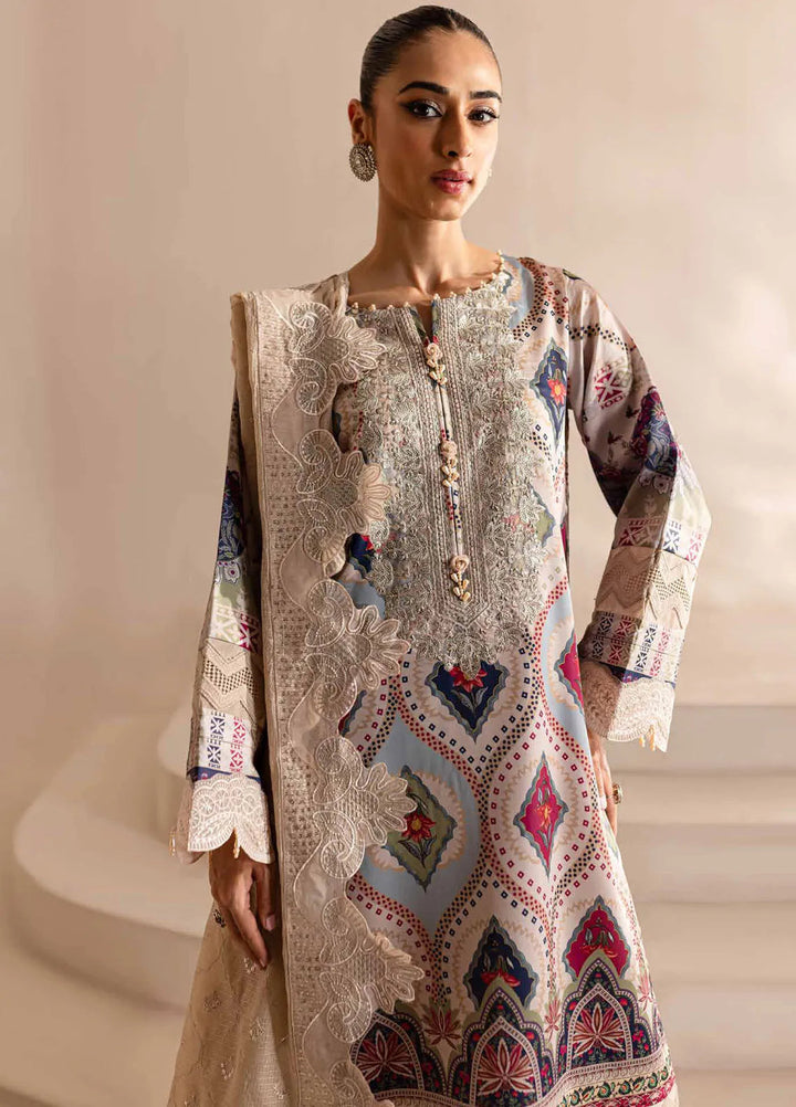 Nureh Embroidered Silk Suits Unstitched 3 Piece NU24TS S-15 - Winter Collection