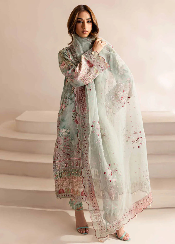 Nureh Embroidered Silk Suits Unstitched 3 Piece NU24TS S-16 - Winter Collection