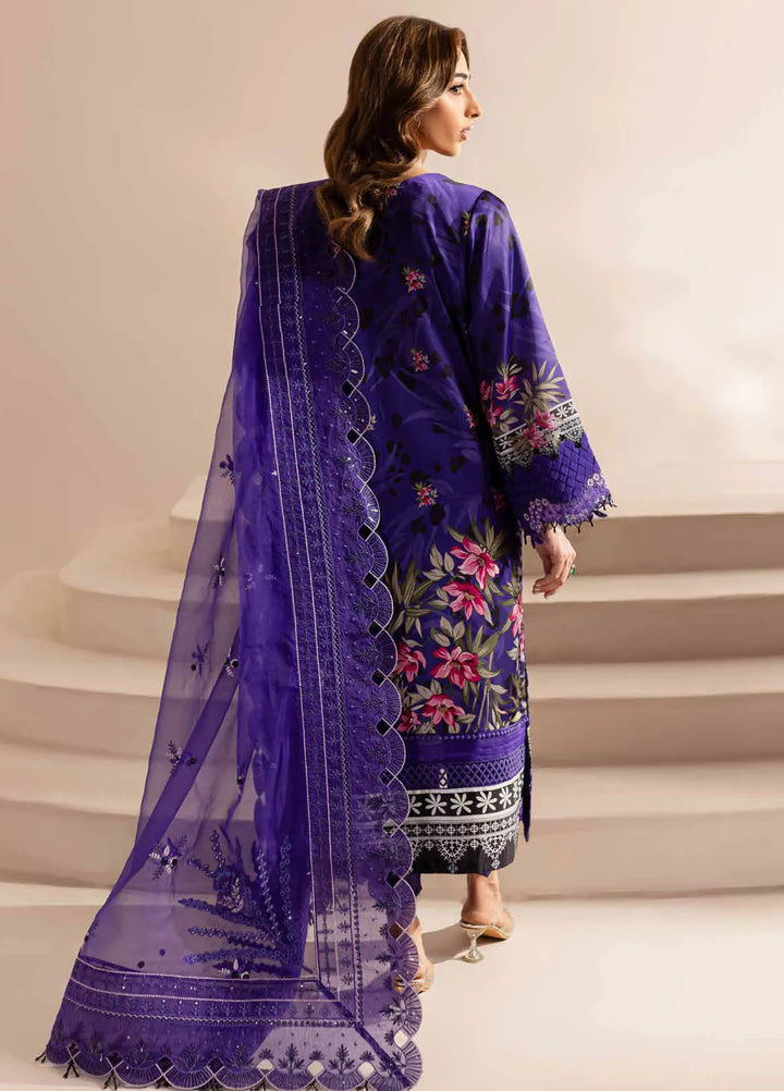 Nureh Embroidered Silk Suits Unstitched 3 Piece NU24TS S-18 - Winter Collection
