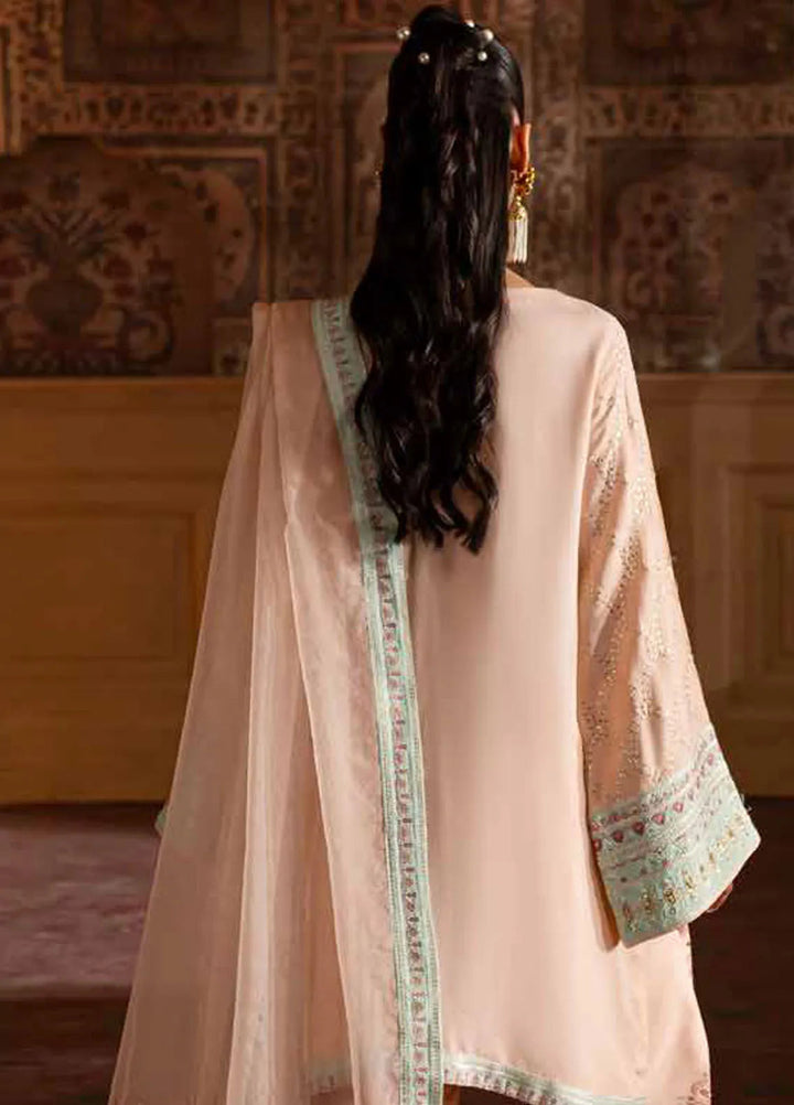 Nureh Embroidered Silk Suits Unstitched 3 Piece NU25NM NE-141 - Formals Collection