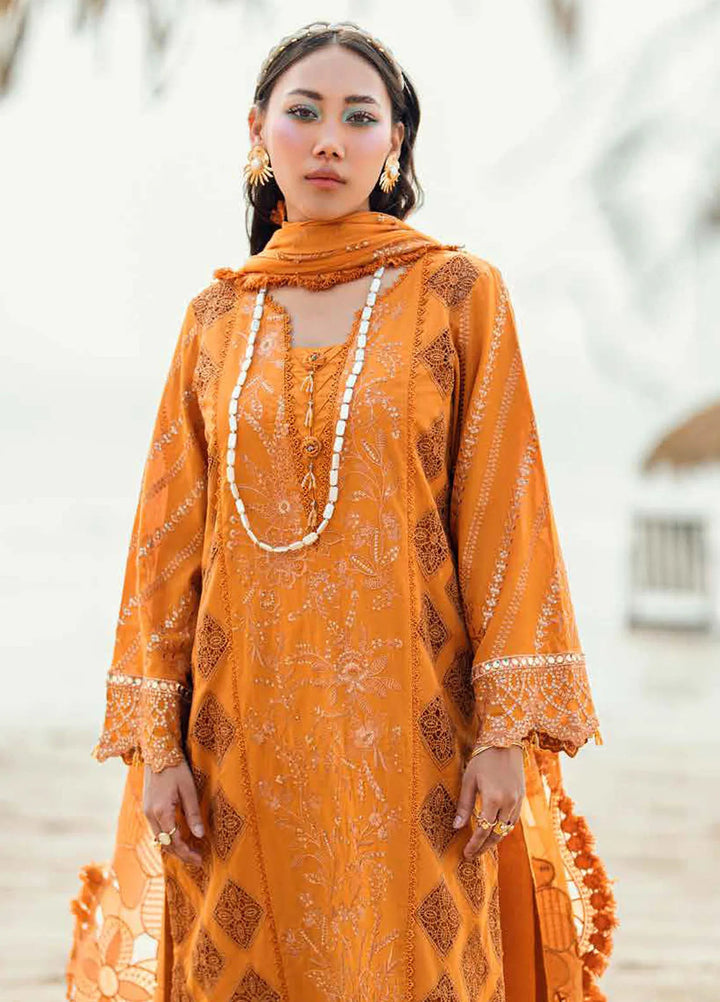 Nureh Embroidered Swiss Lawn Suits Unstitched 4 Piece NU25KE NE-149 - Summer Collection