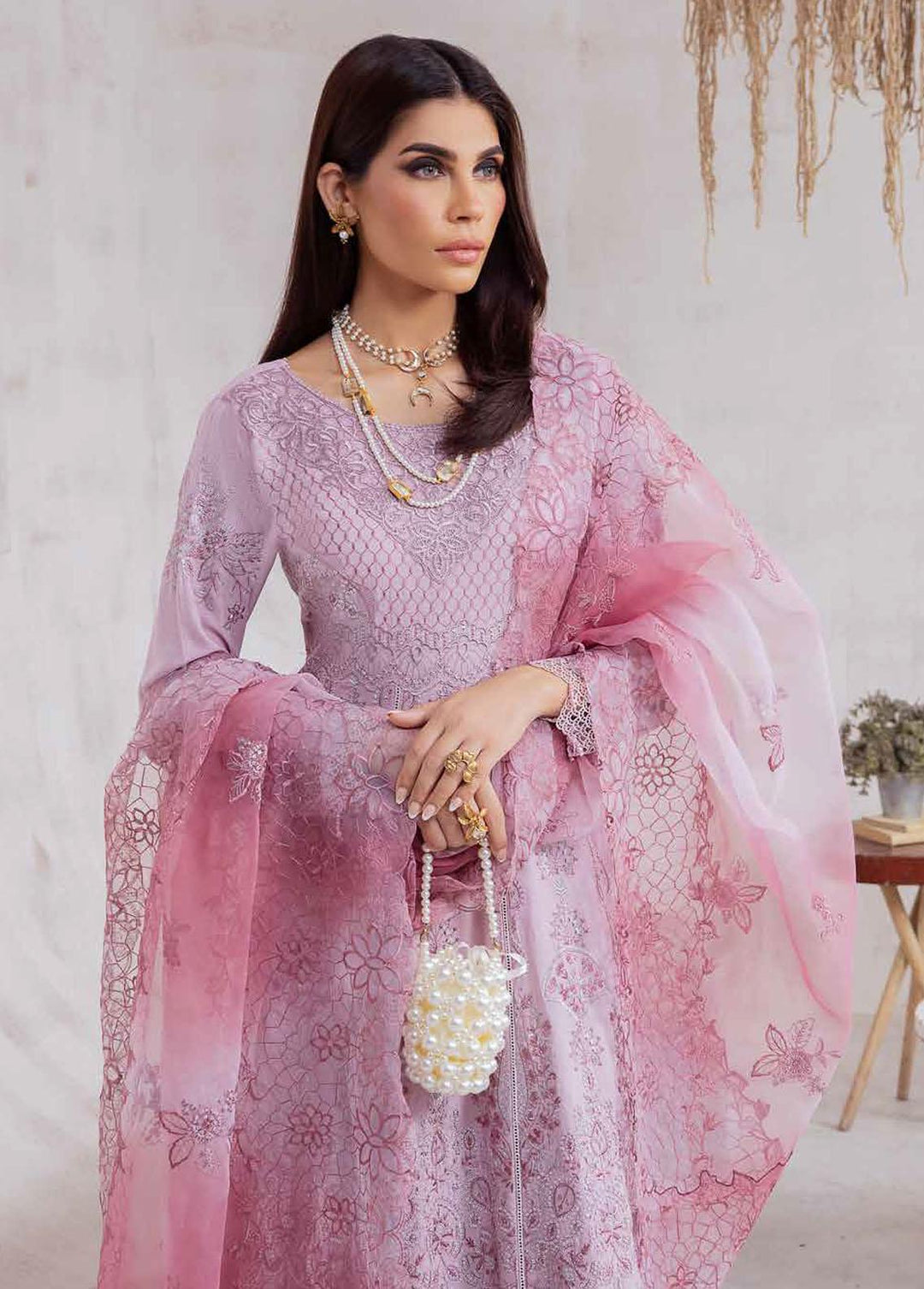 Nureh Embroidered Karandi Suits Unstitched 3 Piece NU23EK NE-39 - Winter Collection