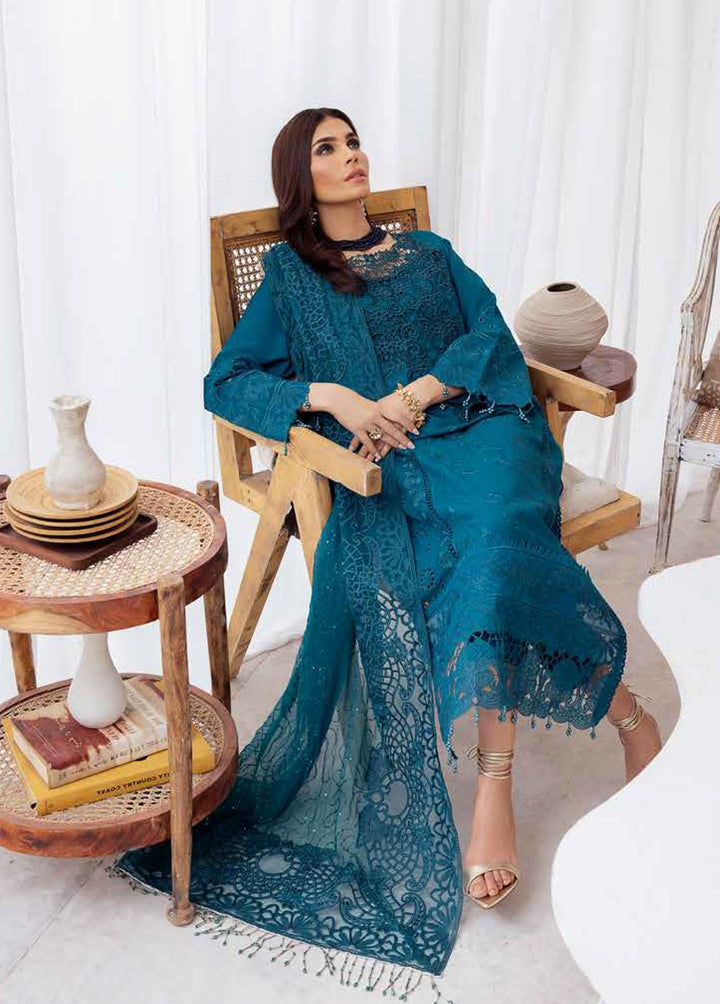 Nureh Embroidered Karandi Suits Unstitched 3 Piece NU23EK NE-42 - Winter Collection