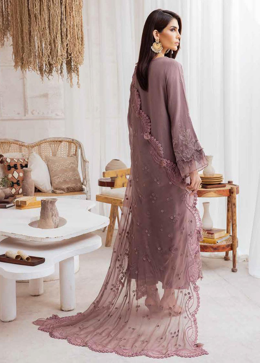 Nureh Embroidered Karandi Suits Unstitched 3 Piece NU23EK NE-45 - Winter Collection