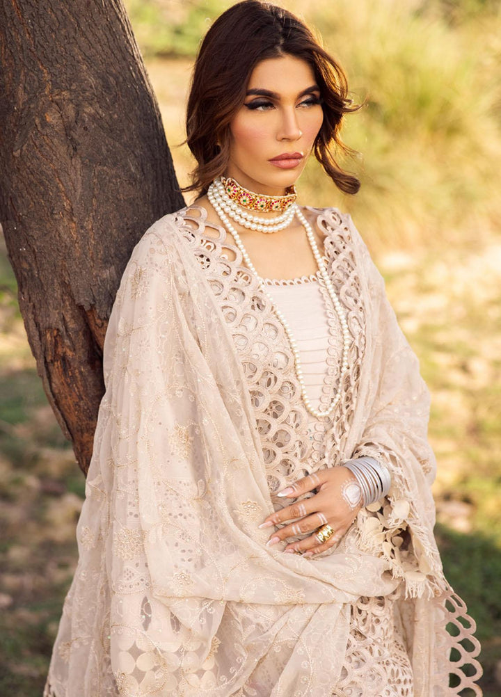 Nureh Embroidered Lawn Suits Unstitched 3 Piece NU23EL NSL-12 - Luxury Festive Collection