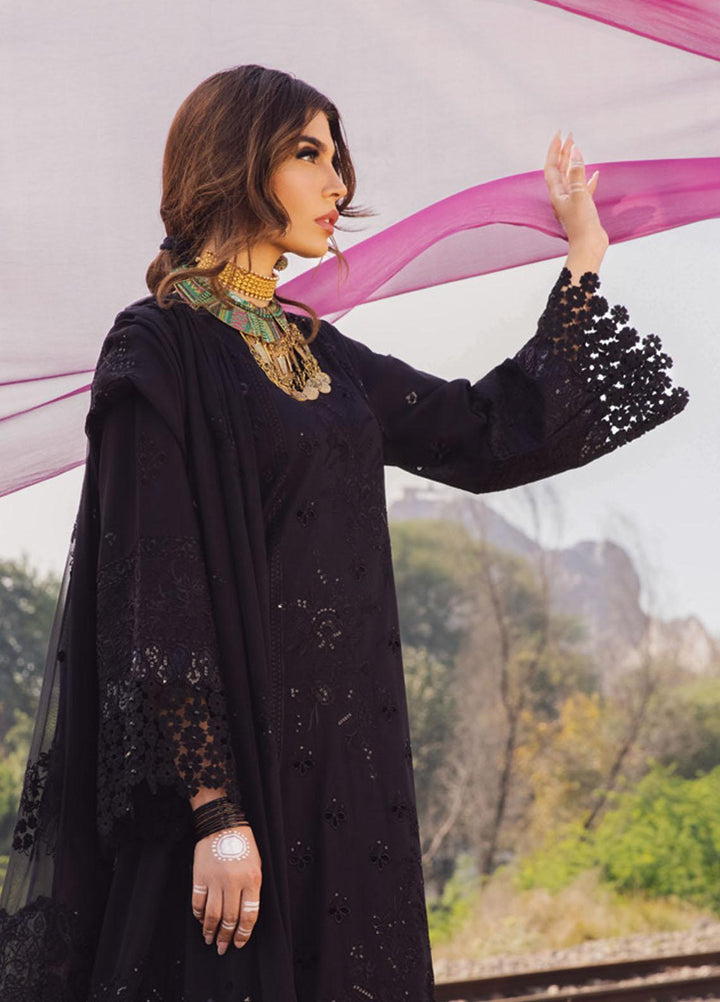 Nureh Embroidered Lawn Suits Unstitched 3 Piece NU23EL NSL-16 - Luxury Festive Collection