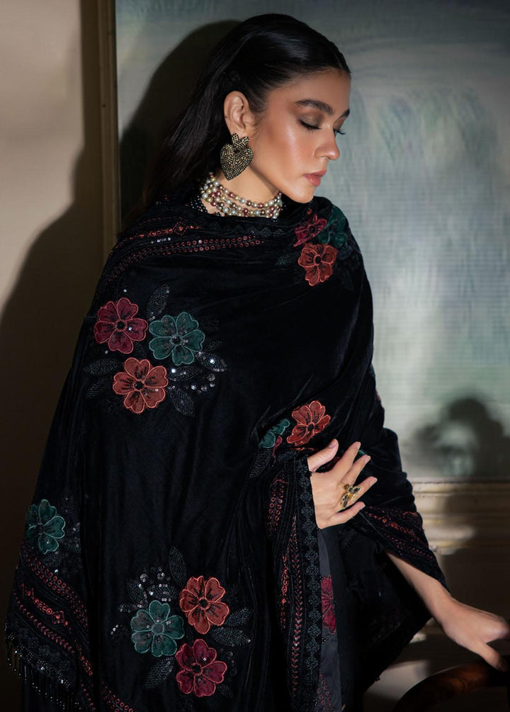 Nureh Embroidered Leather Peach Suits Unstitched 3 Piece NU23LV NE-72 - Winter Collection