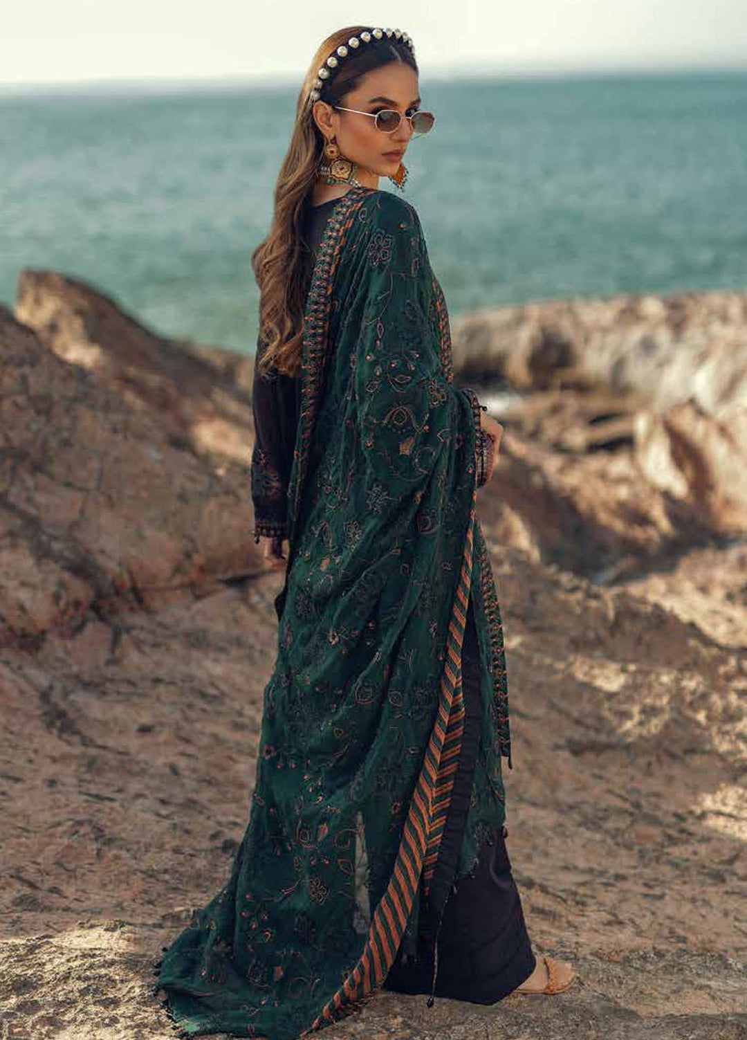 Nureh Embroidered Lawn Suits Unstitched 3 Piece NU22EL NE-26 - Exclusive Collection