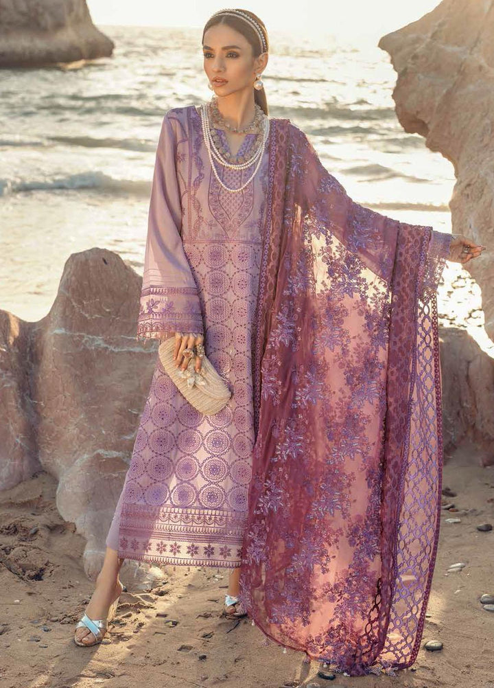 Nureh Embroidered Lawn Suits Unstitched 3 Piece NU22EL NE-27 - Exclusive Collection