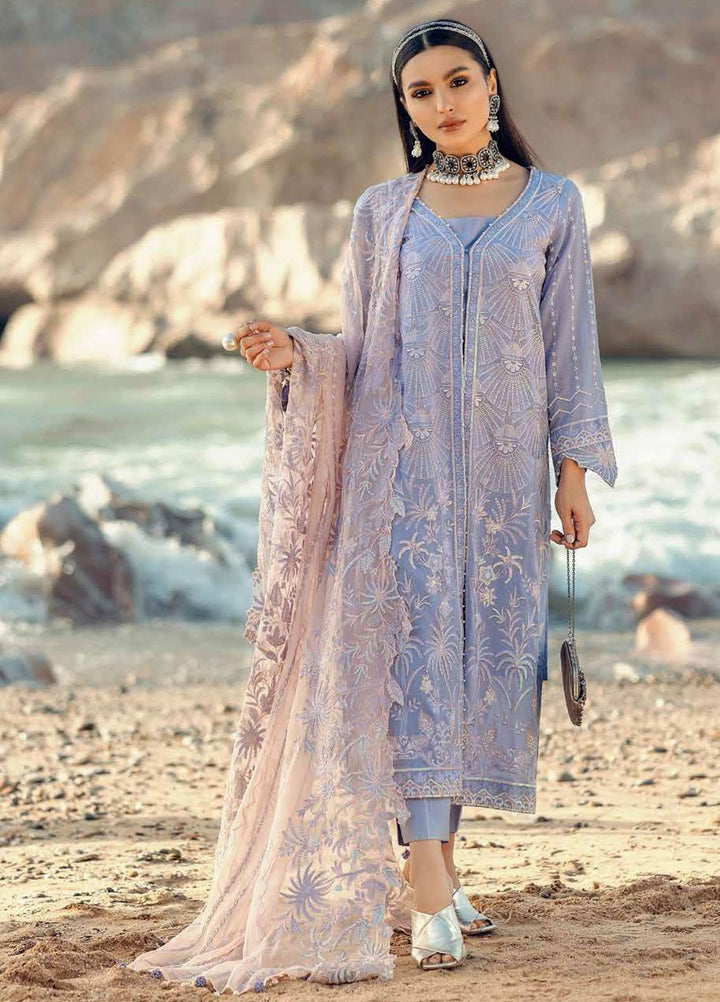 Nureh Embroidered Lawn Suits Unstitched 3 Piece NU22EL NE-29 - Exclusive Collection