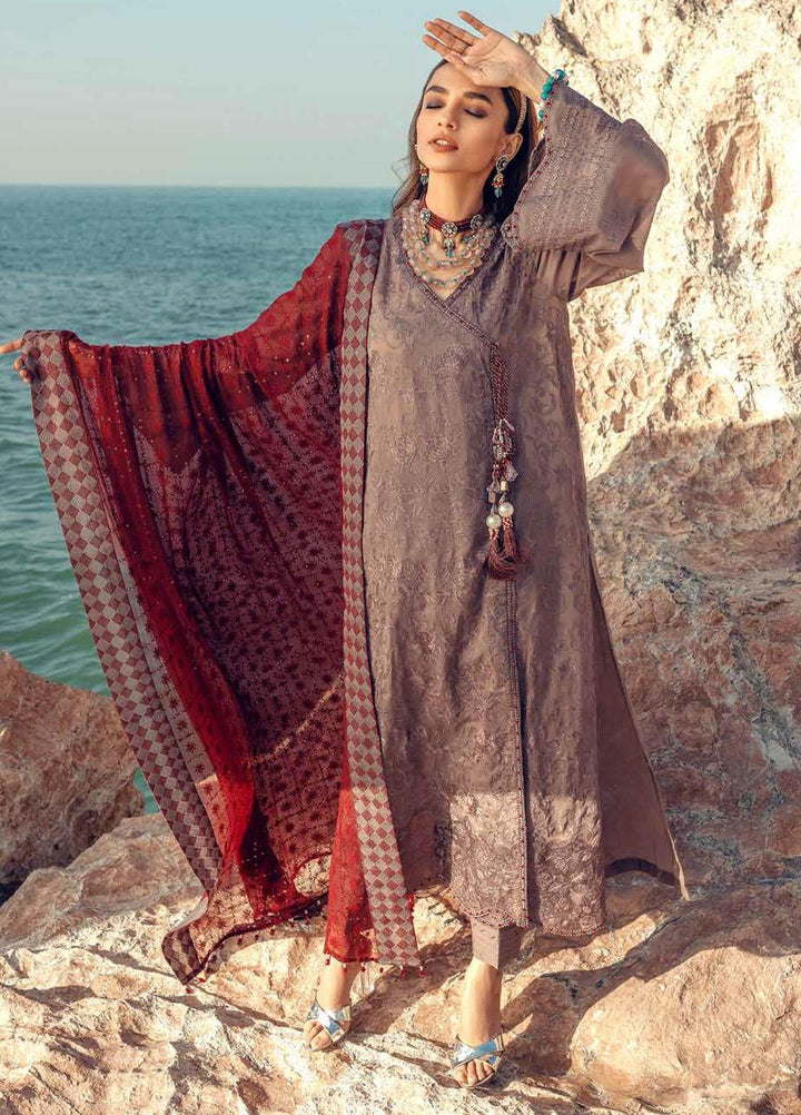 Nureh Embroidered Lawn Suits Unstitched 3 Piece NU22EL NE-30 - Exclusive Collection