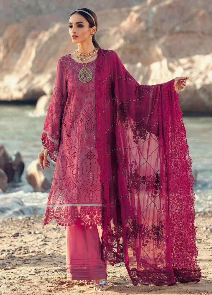 Nureh Embroidered Lawn Suits Unstitched 3 Piece NU22EL NE-32 - Exclusive Collection