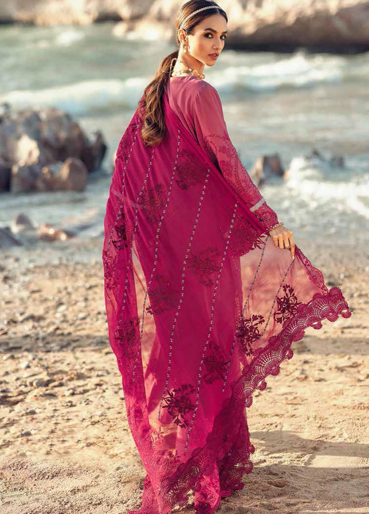 Nureh Embroidered Lawn Suits Unstitched 3 Piece NU22EL NE-32 - Exclusive Collection