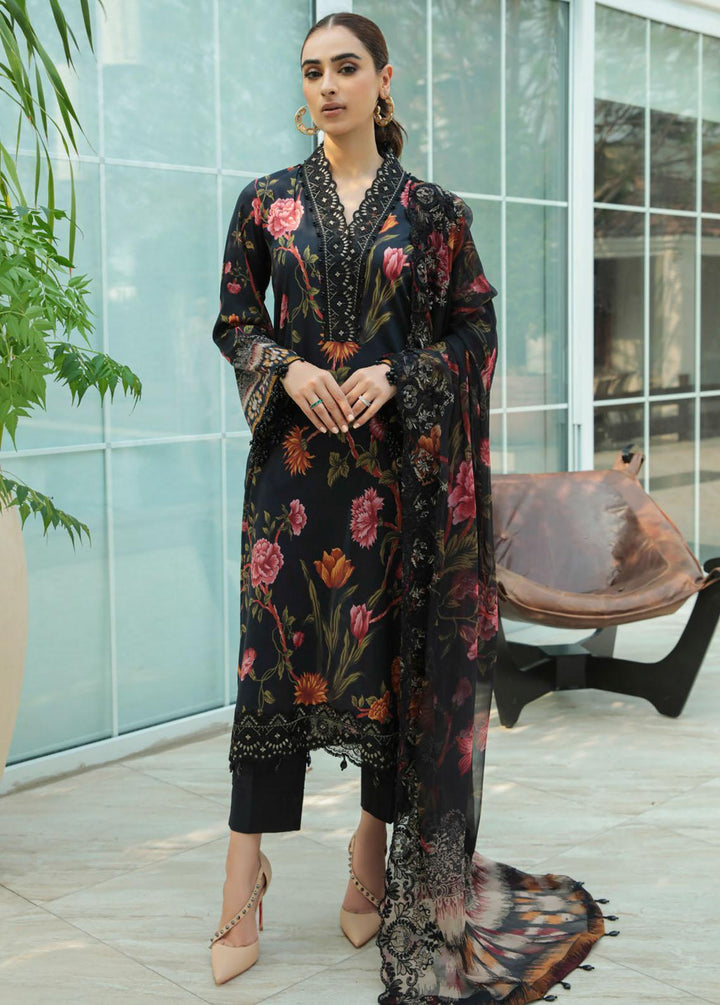 Gardenia By Nureh Embroidered Lawn Suits Unstitched 3 Piece NU22GL NS-58 - Summer Collection