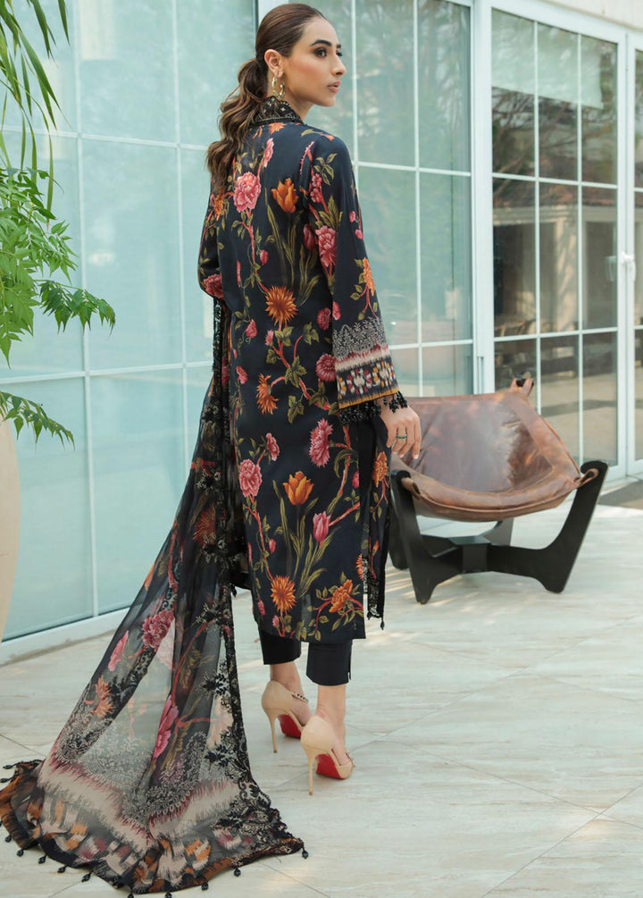 Gardenia By Nureh Embroidered Lawn Suits Unstitched 3 Piece NU22GL NS-58 - Summer Collection