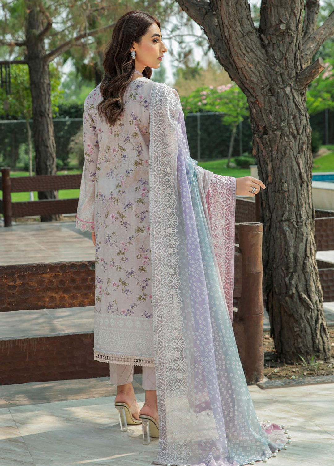 Gardenia By Nureh Embroidered Lawn Suits Unstitched 3 Piece NU22GL NS-61 - Summer Collection