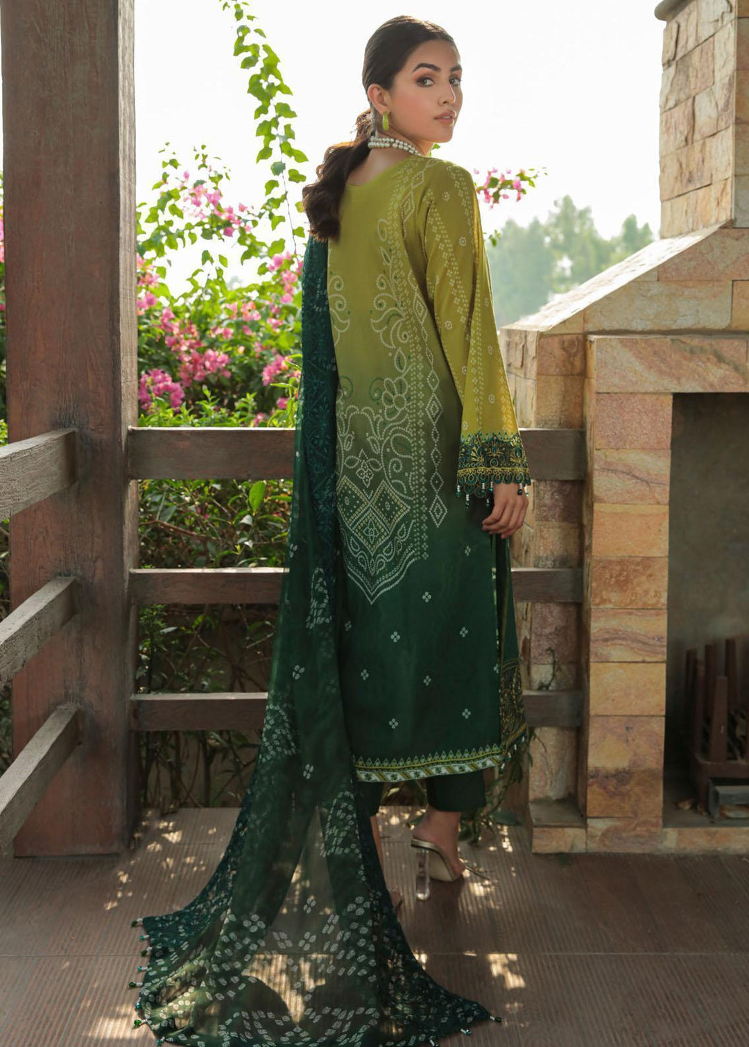 Gardenia By Nureh Embroidered Lawn Suits Unstitched 3 Piece NU22GL NS-62 - Summer Collection
