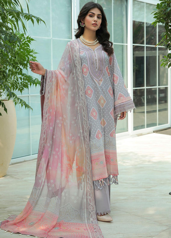 Gardenia By Nureh Embroidered Lawn Suits Unstitched 3 Piece NU22GL NS-63 - Summer Collection