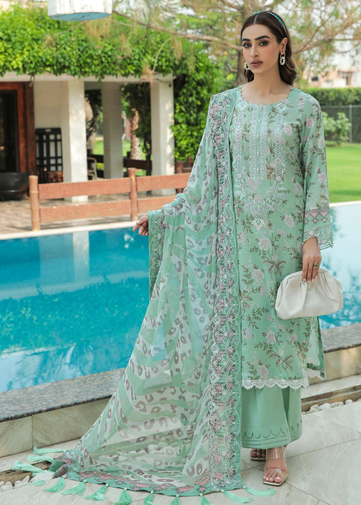 Gardenia By Nureh Embroidered Lawn Suits Unstitched 3 Piece NU22GL NS-64 - Summer Collection