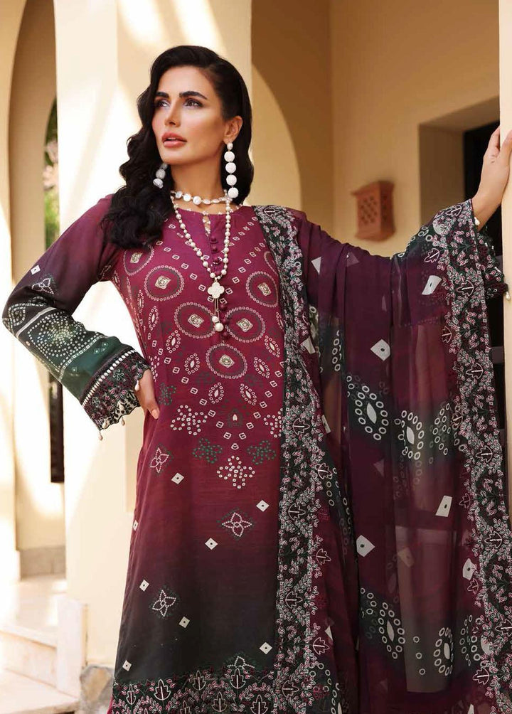 Gardenia By Nureh Embroidered Linen Suits Unstitched 3 Piece NU22LN NSG-66 - Winter Collection