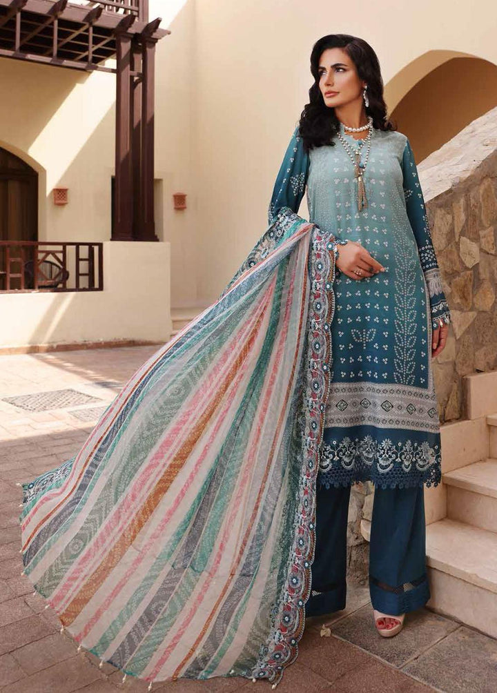 Gardenia By Nureh Embroidered Linen Suits Unstitched 3 Piece NU22LN NSG-69 - Winter Collection