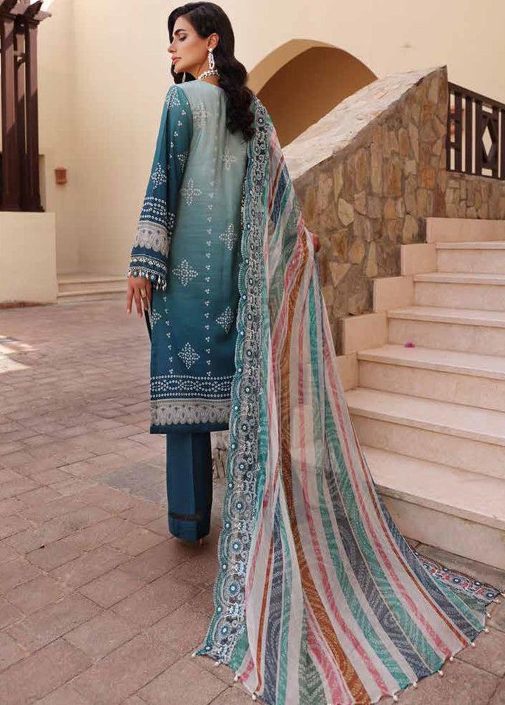 Gardenia By Nureh Embroidered Linen Suits Unstitched 3 Piece NU22LN NSG-69 - Winter Collection