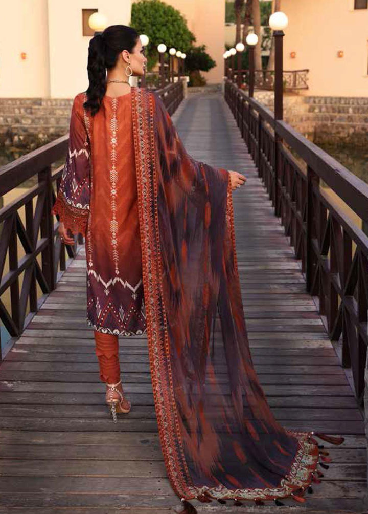 Gardenia By Nureh Embroidered Linen Suits Unstitched 3 Piece NU22LN NSG-70 - Winter Collection