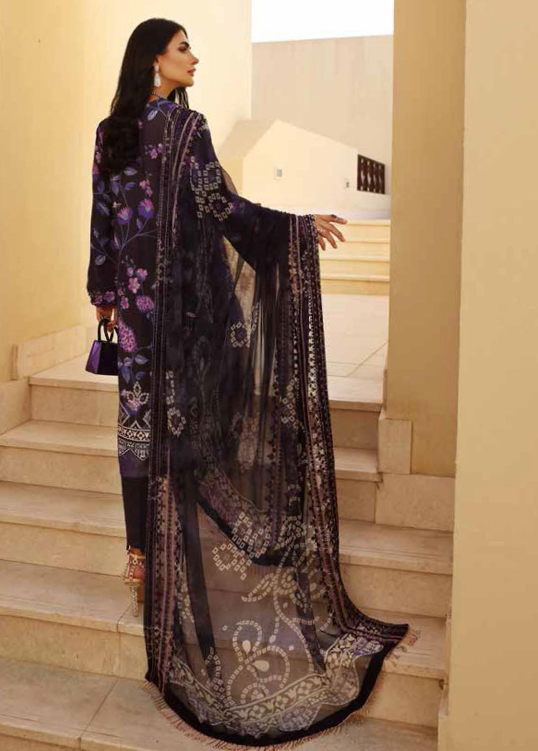 Gardenia By Nureh Embroidered Linen Suits Unstitched 3 Piece NU22LN NSG-72 - Winter Collection