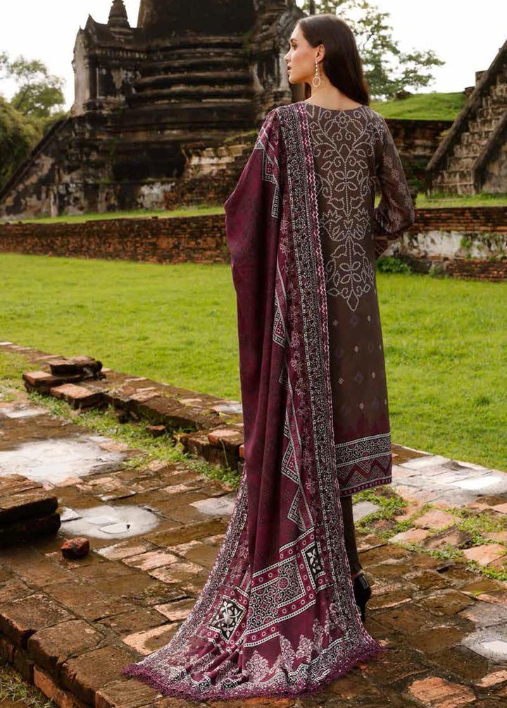 Gardenia By Nureh Embroidered Linen Suits Unstitched 3 Piece NU22GE NWG-75 - Winter Collection