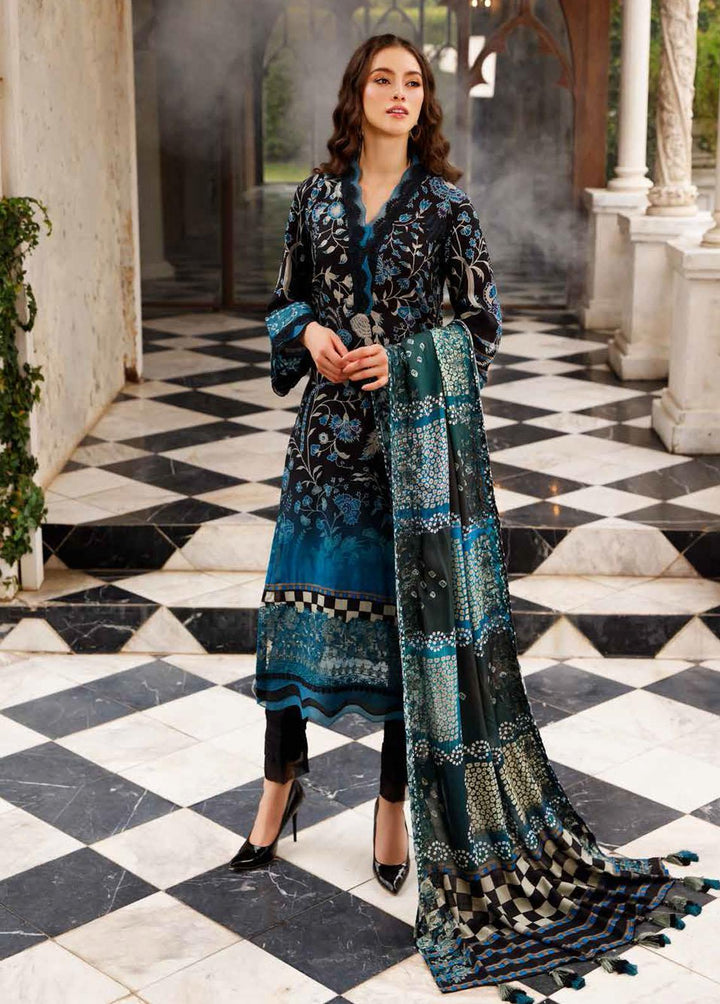 Gardenia By Nureh Embroidered Linen Suits Unstitched 3 Piece NU22GE NWG-83 - Winter Collection