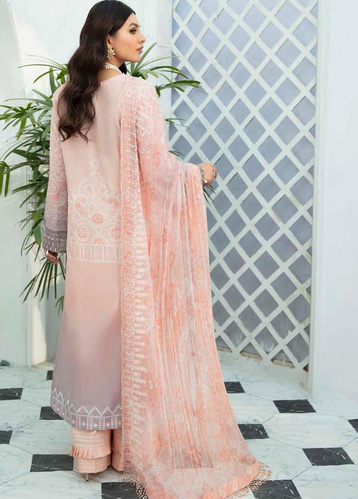Nureh Embroidered Lawn Suits Unstitched 3 Piece NU22GN D-38 - Summer Collection