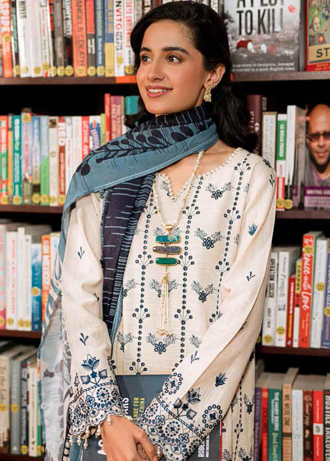 Girl Glam By Nureh Embroidered Chikankari Suits Unstitched 3 Piece NU22GG NU2-71 - Winter Collection