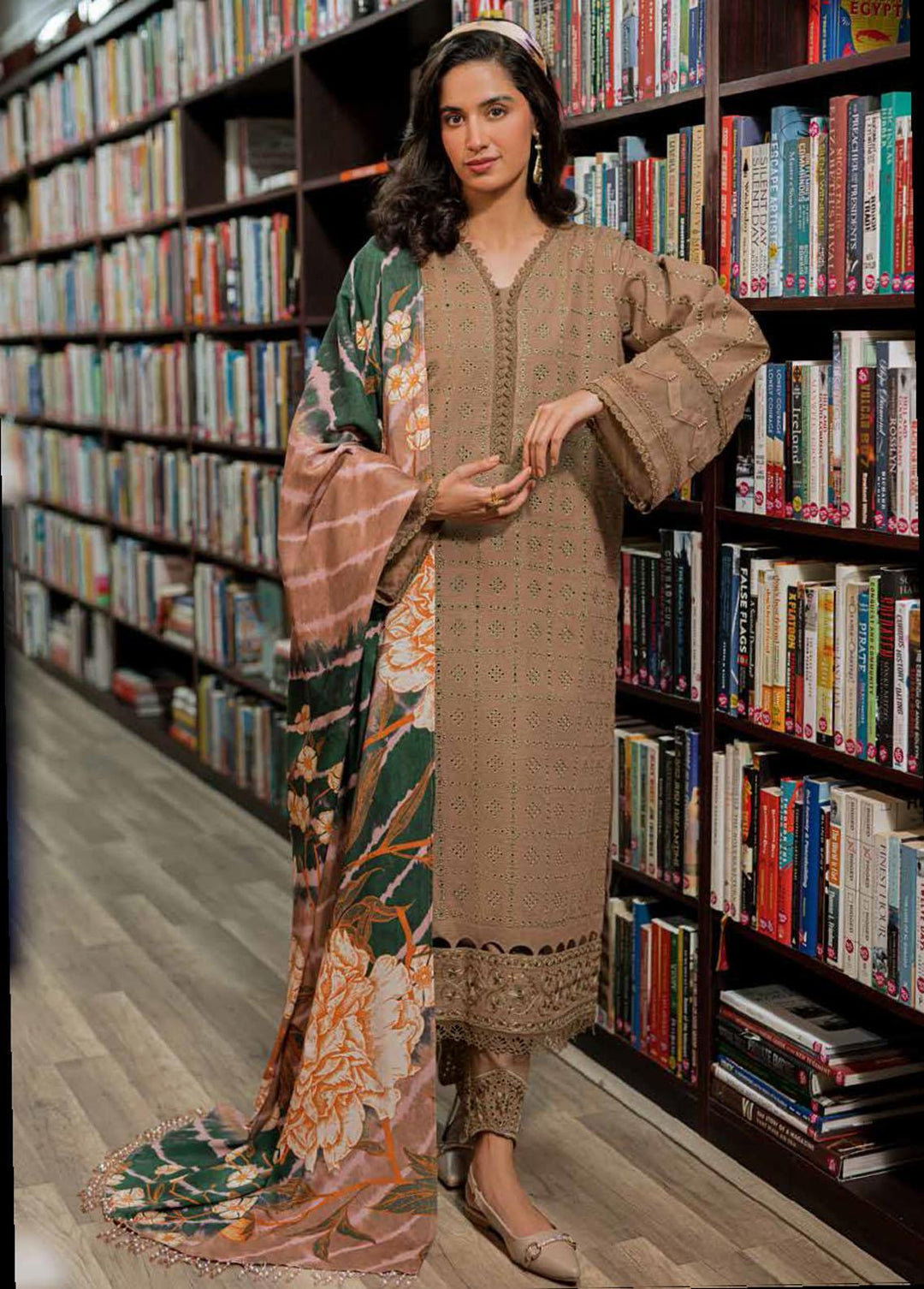 Girl Glam By Nureh Embroidered Chikankari Suits Unstitched 3 Piece NU22GG NU2-73 - Winter Collection